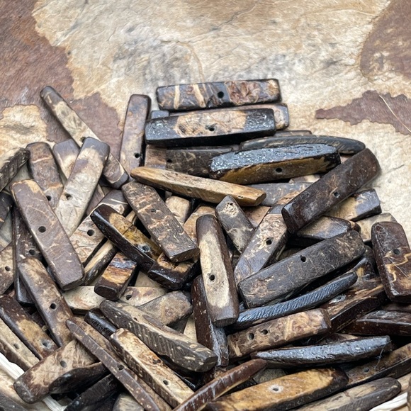 LAST ONE VINTAGE Coco Coconut Shell Beads +Bonus Jewelry Making DIY Crafting Lot - Picture 12 of 15